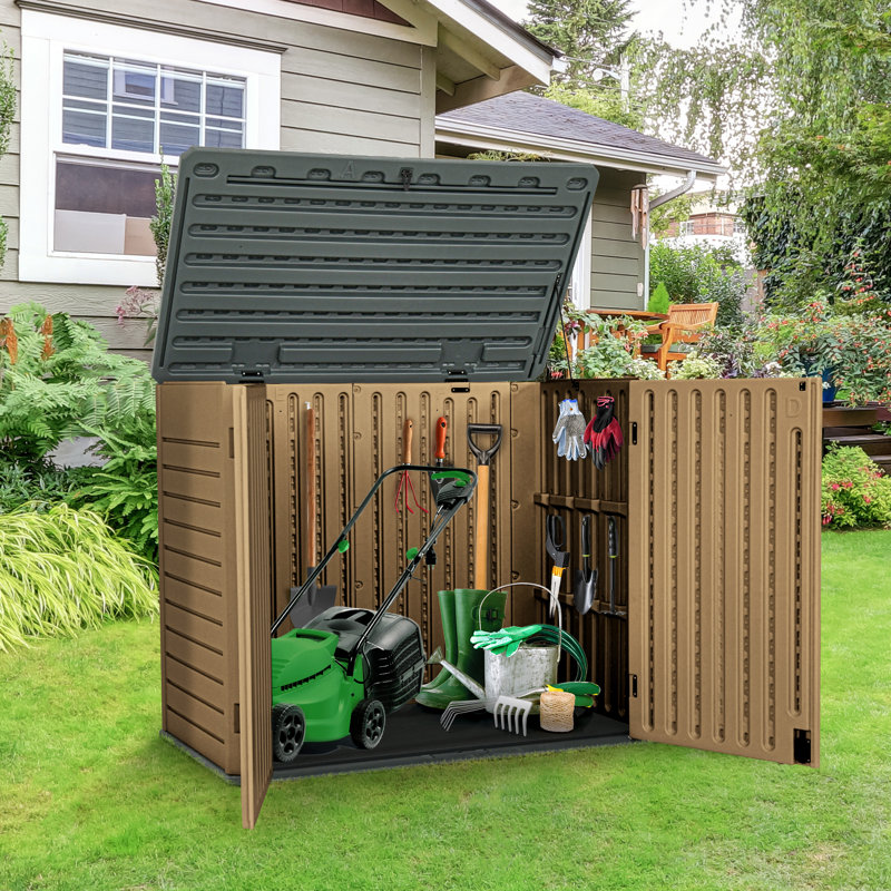 Balconera 4.3 ft. W x 2.4 ft. D Resin Horizontal Storage Shed